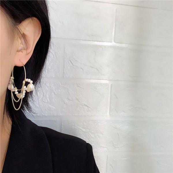 2021 New Hoop Earrings Handmade Natural Pearls Earrings 14KGF Jewelry Circle Boho Brincos Pendientes Oorbellen, Golden;silver
2021 New Hoop Earrings Handmade Natural Pearls Earrings 14KGF Jewelry Circle Boho Brincos Pendientes Oorbellen, Golden;silver