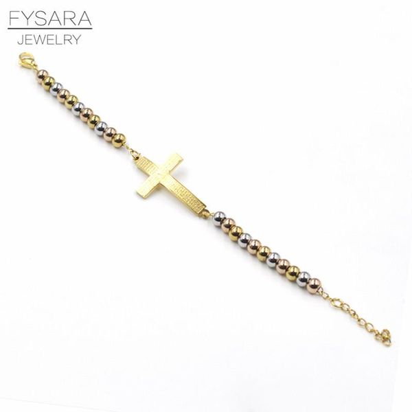 fysara mix gold bible cross heart charm cuff bracelets stainless steel rosary beads bracelets bangles religion pulseira wmtfll, Black
fysara mix gold bible cross heart charm cuff bracelets stainless steel rosary beads bracelets bangles religion pulseira wmtfll, Black