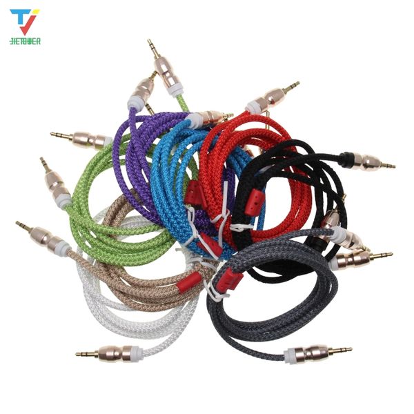 jack audio cable jack 3.5 mm male to male cloth audio aux cable for iphone car headphone speaker wire line aux cord 50pcs/lot
jack audio cable jack 3.5 mm male to male cloth audio aux cable for iphone car headphone speaker wire line aux cord 50pcs/lot