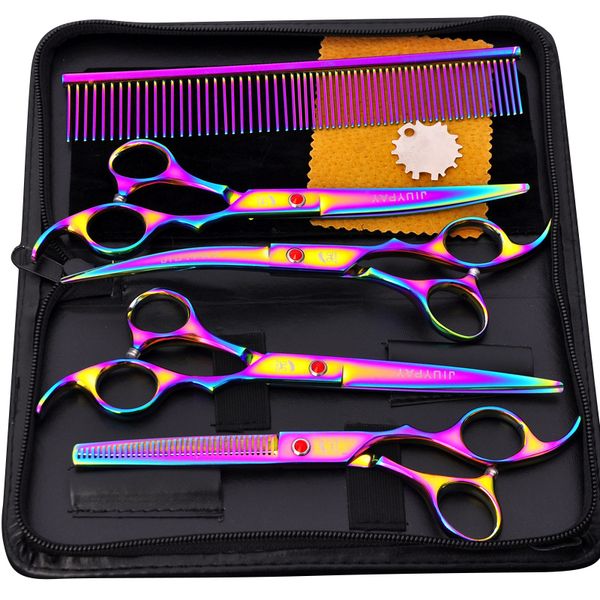 4pcs stainless steel pet dogs grooming scissors cat hair thinning shear sharp edge scissors for dogs animal barber cutting tool
4pcs stainless steel pet dogs grooming scissors cat hair thinning shear sharp edge scissors for dogs animal barber cutting tool