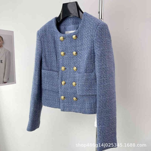 women's wool & blends ce home french small fragrant wind wool tweed suit haze blue gold double breasted linen short coat b9qv, Black
women's wool & blends ce home french small fragrant wind wool tweed suit haze blue gold double breasted linen short coat b9qv, Black