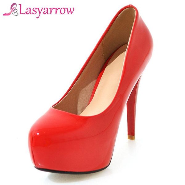 dress shoes lasyarrow brand woman fashion high heels pumps shallow round toe platform 12cm party wedding rm484, Black
dress shoes lasyarrow brand woman fashion high heels pumps shallow round toe platform 12cm party wedding rm484, Black