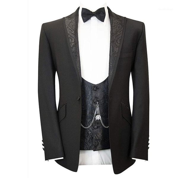 men's slim fit suits hip hop style 3 pieces jacket vest and pants one button blazer formal groom wedding suit sets1, White;black
men's slim fit suits hip hop style 3 pieces jacket vest and pants one button blazer formal groom wedding suit sets1, White;black