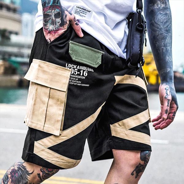 men streetwear camouflage cargo shorts pants male loose shorts mens hip hop multi pocket shorts student military short pants, White;black
men streetwear camouflage cargo shorts pants male loose shorts mens hip hop multi pocket shorts student military short pants, White;black