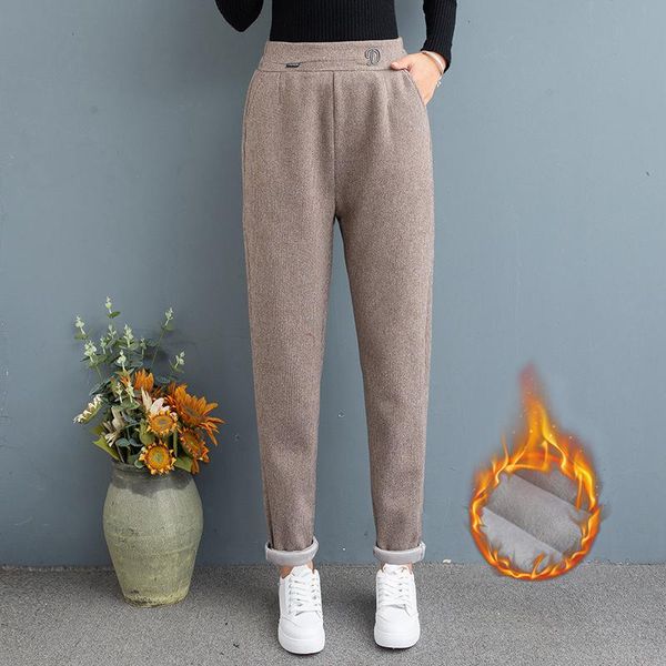 women's pants & capris fashion harem 2021 autumn winter elastic waist solid pencil office casual trousers warm for women, Black;white
women's pants & capris fashion harem 2021 autumn winter elastic waist solid pencil office casual trousers warm for women, Black;white