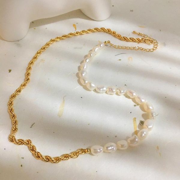 chains monlansher vintage irregular natural pearls necklace fashion gold metal chain baroque elegant wedding collars jewelry, Silver
chains monlansher vintage irregular natural pearls necklace fashion gold metal chain baroque elegant wedding collars jewelry, Silver