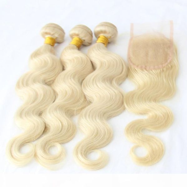 8a russian virgin 613 blonde hair bundles with closure 1pc middle 3 part lace closure with platinum blonde body wave human hair, Black
8a russian virgin 613 blonde hair bundles with closure 1pc middle 3 part lace closure with platinum blonde body wave human hair, Black