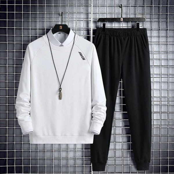 autumn new style sweater men's round neck leisure sports suit, Gray
autumn new style sweater men's round neck leisure sports suit, Gray