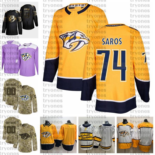 2021 customize #74 juuse saros nashville predators jerseys golden edition camo veterans day fights cancer custom stitched hockey jerseys, Black;red
2021 customize #74 juuse saros nashville predators jerseys golden edition camo veterans day fights cancer custom stitched hockey jerseys, Black;red