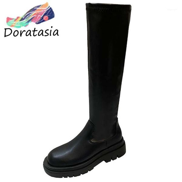 boots doratasia brand arrival women platform solid slip on round toe shoes cool thick bottom casual boots1, Black
boots doratasia brand arrival women platform solid slip on round toe shoes cool thick bottom casual boots1, Black