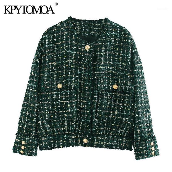 kpytomoa women 2020 fashion with buttons frayed tweed jacket coat vintage o neck long sleeve pockets female outerwear chic 1, Black;brown
kpytomoa women 2020 fashion with buttons frayed tweed jacket coat vintage o neck long sleeve pockets female outerwear chic 1, Black;brown