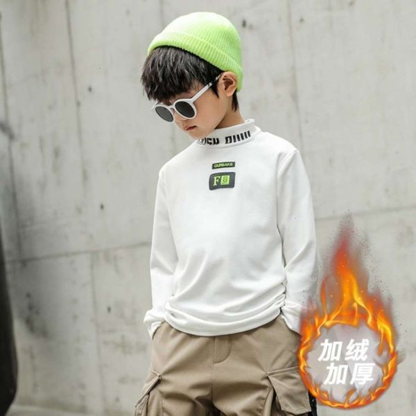 children's shirt wear base autumn with winter plush and thick high collar korean boys' sweater fashion long sve, Black
children's shirt wear base autumn with winter plush and thick high collar korean boys' sweater fashion long sve, Black