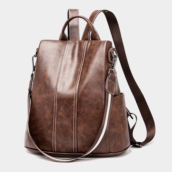 genuine leather bag female backpack designer shoulder new school bags for teenage girls sac the c801
genuine leather bag female backpack designer shoulder new school bags for teenage girls sac the c801