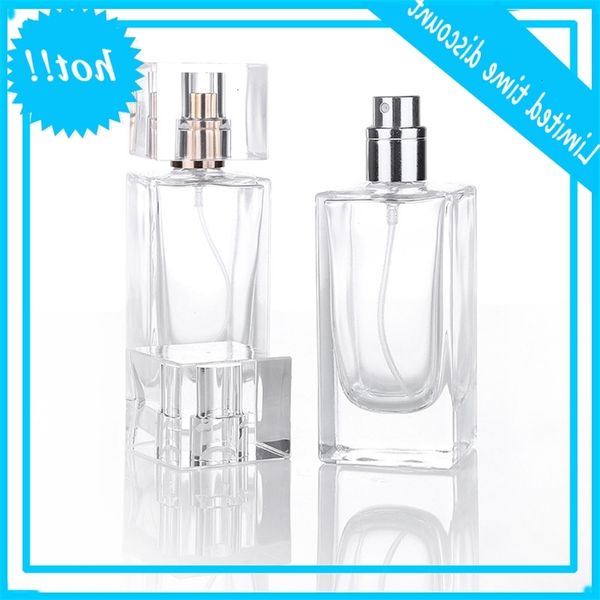 30ml 50ml empty clear square glass refillable perfume portable atomizer bottle with spray applicator for travel
30ml 50ml empty clear square glass refillable perfume portable atomizer bottle with spray applicator for travel