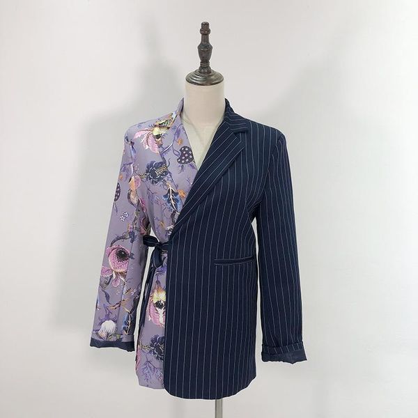 new ancient ways of new fund splicing asymmetry is printed striped suit suits female show thin coat1, Black;brown
new ancient ways of new fund splicing asymmetry is printed striped suit suits female show thin coat1, Black;brown
