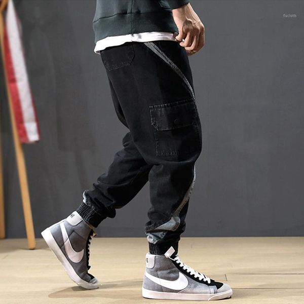 japanese style fashion men jeans loose fit spliced designer cargo pants hombre joggers harem jeans streetwear hip hop men1, Blue
japanese style fashion men jeans loose fit spliced designer cargo pants hombre joggers harem jeans streetwear hip hop men1, Blue
