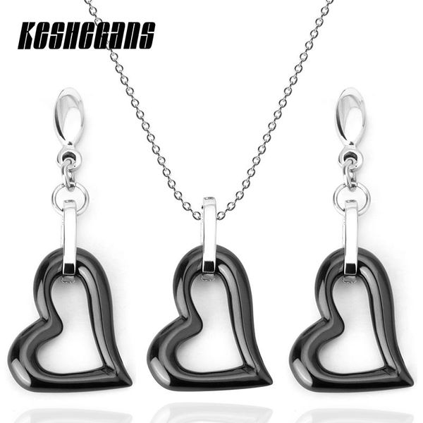 classic white black love heart jewelry sets for women pendant necklace earrings sets fashion jewelry for women girls beauty gift, Silver
classic white black love heart jewelry sets for women pendant necklace earrings sets fashion jewelry for women girls beauty gift, Silver