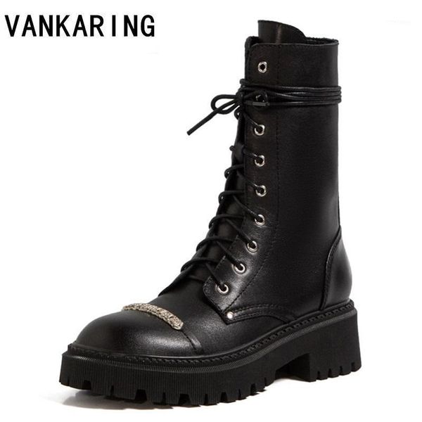 boots women ankle platform genuine leather zipper retro round toe ladies thick heel shoes handmade metal decoration riding boots1, Black
boots women ankle platform genuine leather zipper retro round toe ladies thick heel shoes handmade metal decoration riding boots1, Black