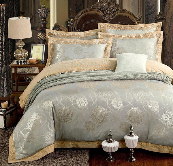 4/6 pieces fold jacquard silk cotton luxury bedding set king size bed set duvet cover flat sheet pillowcase
4/6 pieces fold jacquard silk cotton luxury bedding set king size bed set duvet cover flat sheet pillowcase