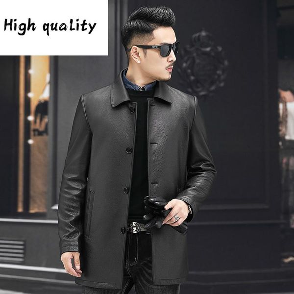 leather mens jacket spring autumn genuine leather jackets real sika deer coat luxury windbreaker, Black
leather mens jacket spring autumn genuine leather jackets real sika deer coat luxury windbreaker, Black