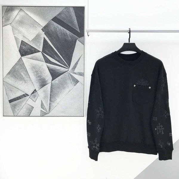 autumn and winter 2020 new ch crosin sanskrit cross embroidered leather men's and women's sweater long sleeve loose round neck top, Black
autumn and winter 2020 new ch crosin sanskrit cross embroidered leather men's and women's sweater long sleeve loose round neck top, Black