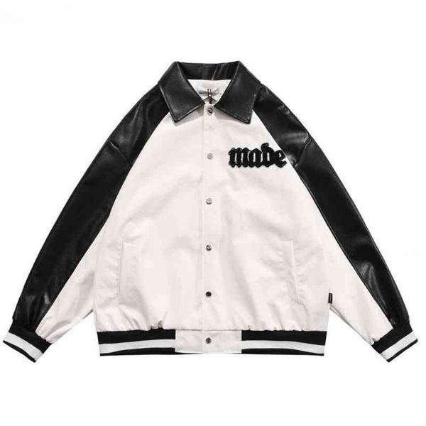 jackets for men patchwork vintage motorcycle bomber coat embroidery harajuku streetwear men's clothing pu leather, Black
jackets for men patchwork vintage motorcycle bomber coat embroidery harajuku streetwear men's clothing pu leather, Black