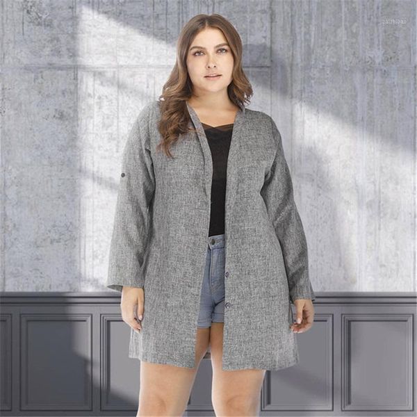 european-style temperament large size xl-5xl women's long single-breasted loose long-sleeved women's windbreaker jacket jr35411, Tan;black
european-style temperament large size xl-5xl women's long single-breasted loose long-sleeved women's windbreaker jacket jr35411, Tan;black