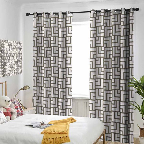 thermal insulated room darkening window shade mysterious vintage maze modern shape in squares lines work of art print curtain
thermal insulated room darkening window shade mysterious vintage maze modern shape in squares lines work of art print curtain