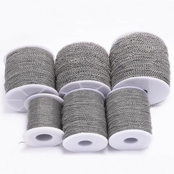 5m/lot stainless steel necklaces chains 1.2 2.2 2.4 3.0 4.0mm bulk jewellery chain for diy jewelry making findings accessories bbyksh
5m/lot stainless steel necklaces chains 1.2 2.2 2.4 3.0 4.0mm bulk jewellery chain for diy jewelry making findings accessories bbyksh