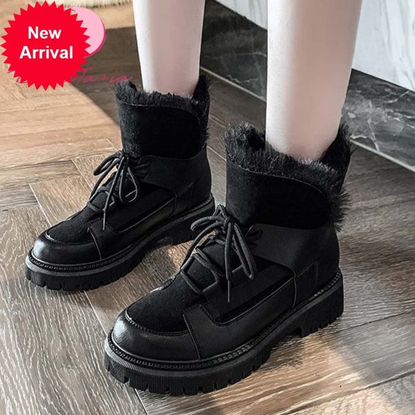2021 the new new female chunky heels snowboots wholesale plstform plush shoelace boots winter women's skin shoes woman 78lu, Black
2021 the new new female chunky heels snowboots wholesale plstform plush shoelace boots winter women's skin shoes woman 78lu, Black
