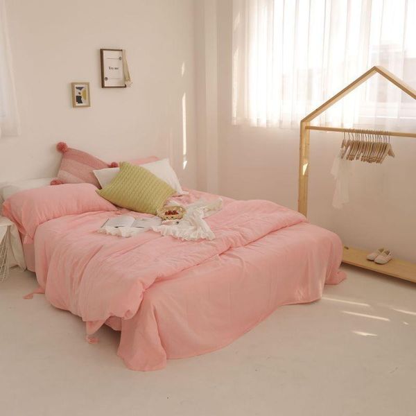 solid color bright yellow green pink tassels soft 100%cotton duvet cover set flat bed sheet pillowcases king size 4pcs
solid color bright yellow green pink tassels soft 100%cotton duvet cover set flat bed sheet pillowcases king size 4pcs