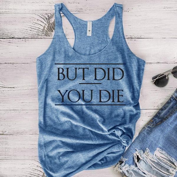 new summer women fashion funny but did you die letter print sleeveless tank workout t-shirt tee ladies casual loose vest, White
new summer women fashion funny but did you die letter print sleeveless tank workout t-shirt tee ladies casual loose vest, White