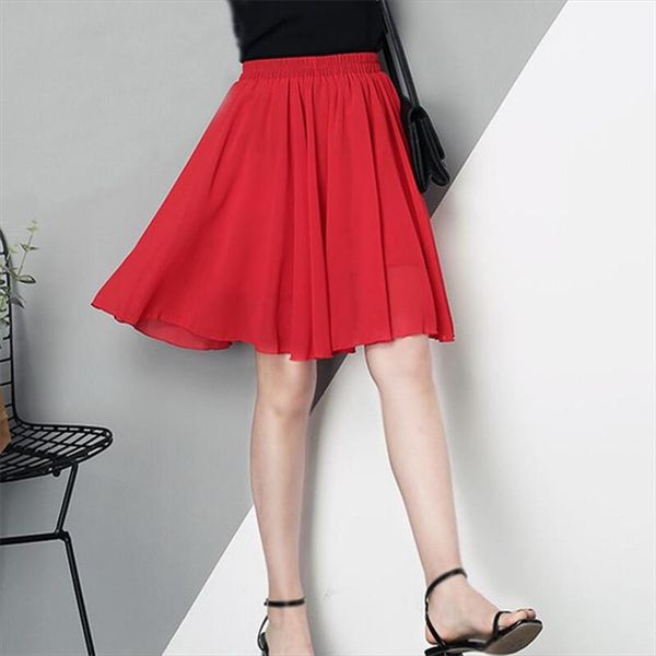 2020 summer plus size 6xl 7xl chiffon pleated elastic skirt casual vintage high waist skirts womens midi vestidos red black
2020 summer plus size 6xl 7xl chiffon pleated elastic skirt casual vintage high waist skirts womens midi vestidos red black