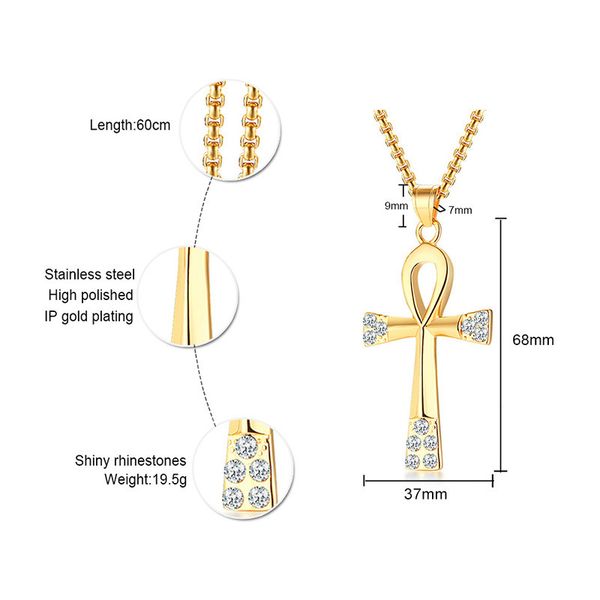 qwc cae1 stainless steel necklace sell single 60mm egyptian cross gift women jewelry q1209, Bronze;silver
qwc cae1 stainless steel necklace sell single 60mm egyptian cross gift women jewelry q1209, Bronze;silver