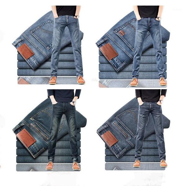 2021 new men's stretch regular fit jeans business casual classic style fashion denim trousers male black blue gray pants1
2021 new men's stretch regular fit jeans business casual classic style fashion denim trousers male black blue gray pants1