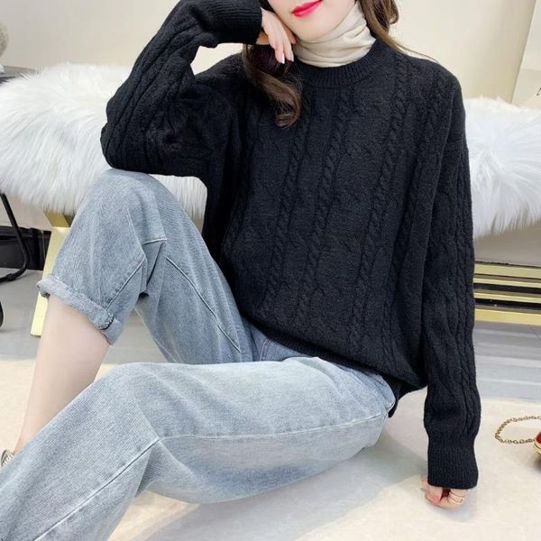 women's sweaters women's sweaters sheep wool loose pullover sweater women autumn winter thick lazy hong kong style retro twist kni, White;black
women's sweaters women's sweaters sheep wool loose pullover sweater women autumn winter thick lazy hong kong style retro twist kni, White;black