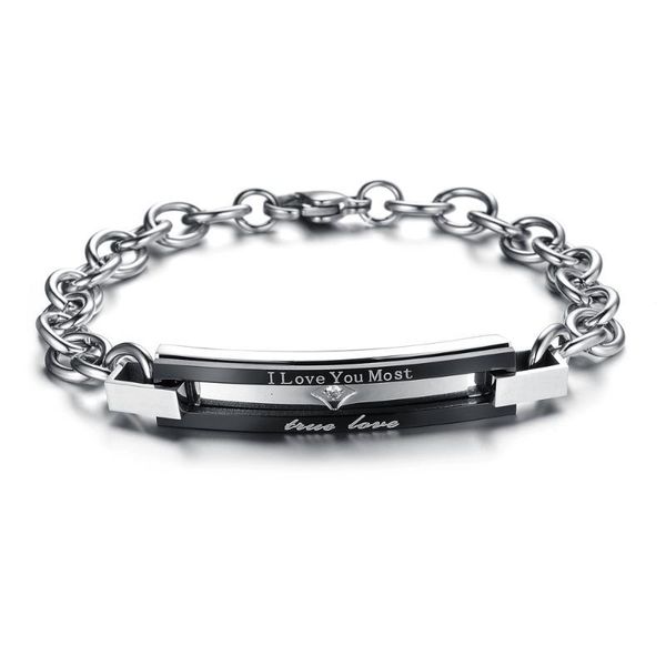 creative valentine's day the gift of choice for titanium steel couple bracelet, Golden;silver
creative valentine's day the gift of choice for titanium steel couple bracelet, Golden;silver