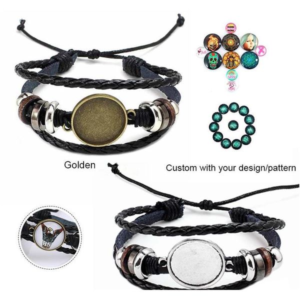fashion jewelry diy multi layer leather bracelet bangle blank base fit 20mm round p glass cabochon setting be sqcfej queen66, Black
fashion jewelry diy multi layer leather bracelet bangle blank base fit 20mm round p glass cabochon setting be sqcfej queen66, Black