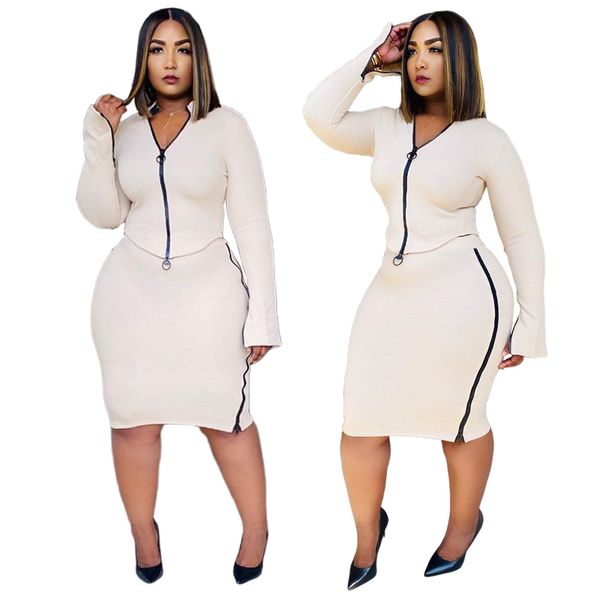 gl6308 european and american womens clothing cross-border nightclub rib fabric double zipper bell sleeve split skirt suit, White
gl6308 european and american womens clothing cross-border nightclub rib fabric double zipper bell sleeve split skirt suit, White