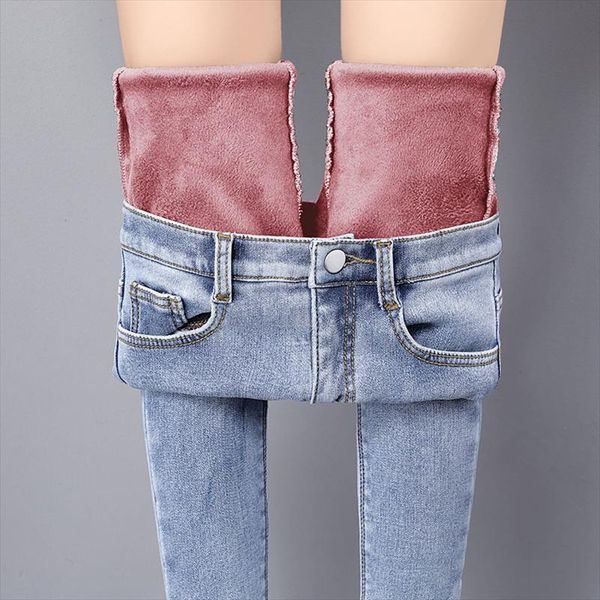 warm jeans pants for women plus size winter blue light blue solid skinny fleeces thick pencil pants with velvet denim trousers
warm jeans pants for women plus size winter blue light blue solid skinny fleeces thick pencil pants with velvet denim trousers