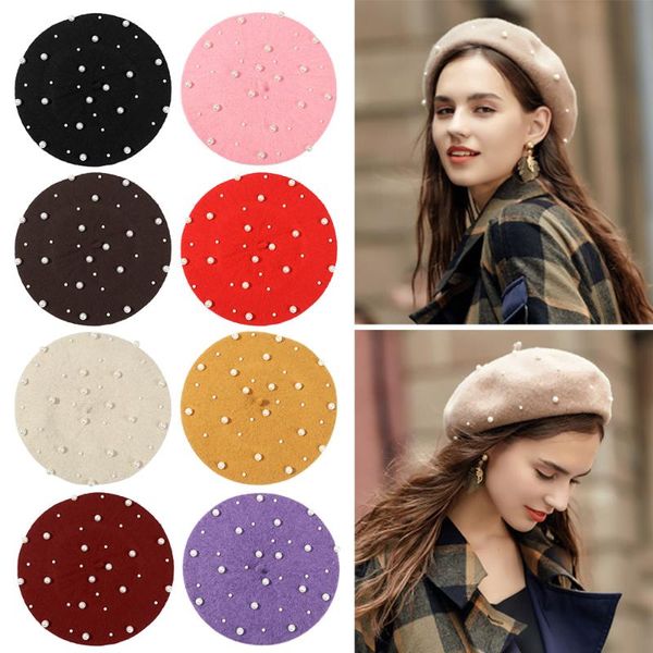fashion women girls winter wool luxury beret hat autumn elegant beading artist painter french cap soft casual thicken warm hats, Blue;gray
fashion women girls winter wool luxury beret hat autumn elegant beading artist painter french cap soft casual thicken warm hats, Blue;gray