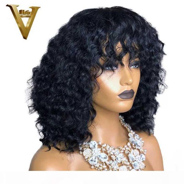 short curly wig with bangs human hair bob lace front wigs for women short bob curly 360 lace frontal wig brazilian remy 150%, Black;brown
short curly wig with bangs human hair bob lace front wigs for women short bob curly 360 lace frontal wig brazilian remy 150%, Black;brown