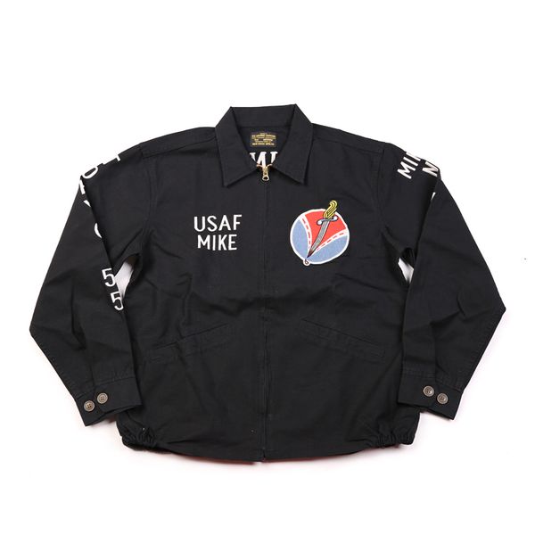 no vietnam war stock embroidered tour military jacket outwear yokosuka 8aop, Black;brown
no vietnam war stock embroidered tour military jacket outwear yokosuka 8aop, Black;brown