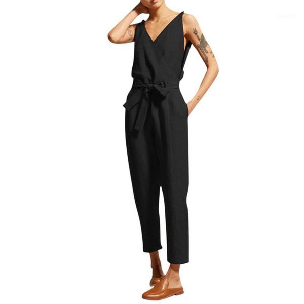women's jumpsuits & rompers womens jumpsuit lace long pants women's casual solid sleeveless v-neck belt slim plus size linen d3005, Black;white
women's jumpsuits & rompers womens jumpsuit lace long pants women's casual solid sleeveless v-neck belt slim plus size linen d3005, Black;white
