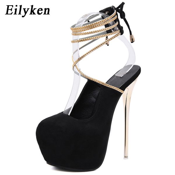 eilyken lace-up pumps wedding women fetish shoes woman pumps latform very high heel stripper flock club pumps 17 cm lj200928, Black
eilyken lace-up pumps wedding women fetish shoes woman pumps latform very high heel stripper flock club pumps 17 cm lj200928, Black