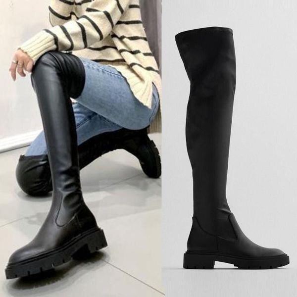 boots women's chunky heels thigh high fashion zipper platform ladies luxury casual stylish autumn winter shoes woman, Black
boots women's chunky heels thigh high fashion zipper platform ladies luxury casual stylish autumn winter shoes woman, Black