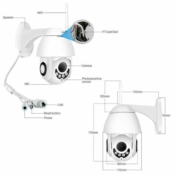 1080p hd wifi camera sd card storage human body detection outdoor dome ip camera 2-channel audio monitoring
1080p hd wifi camera sd card storage human body detection outdoor dome ip camera 2-channel audio monitoring