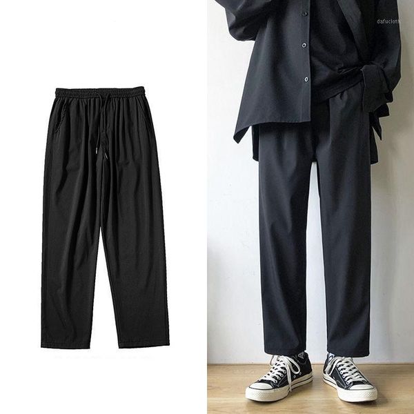 winter man pants korean drape casual all-match elastic solid color loose straight black pants men streetwear1
winter man pants korean drape casual all-match elastic solid color loose straight black pants men streetwear1
