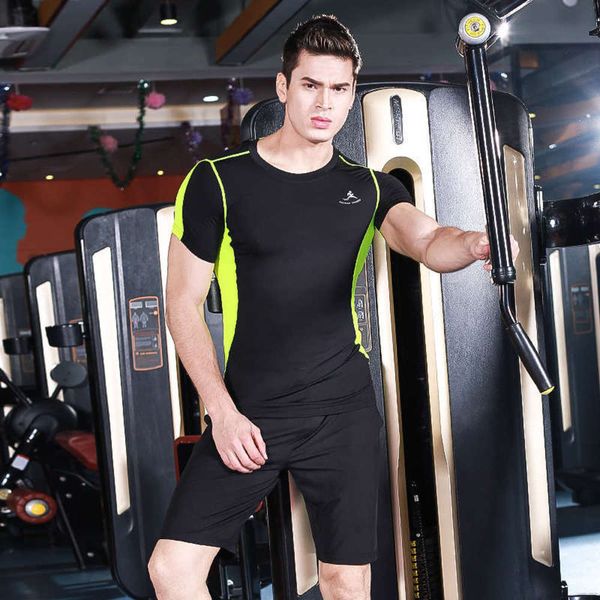 suit sleeve fitness sports men's short quick drying basketball running capris sportswear tights men, Gray
suit sleeve fitness sports men's short quick drying basketball running capris sportswear tights men, Gray
