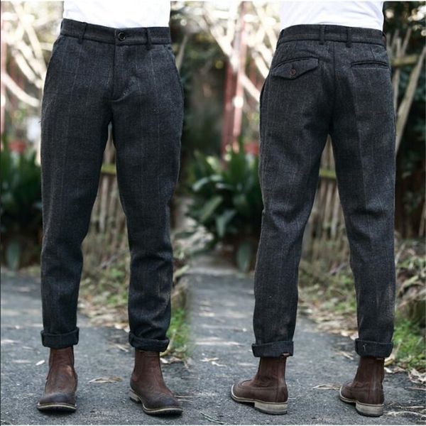2021 new estilo britnico do vintage dos homens mistura outono inverno fino ajuste grosso quente calas terno masculino dktn, Black
2021 new estilo britnico do vintage dos homens mistura outono inverno fino ajuste grosso quente calas terno masculino dktn, Black